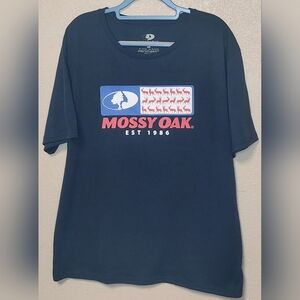 Mossy Oak Men's Classic Dark Blue T-shirt Size XL NWOT